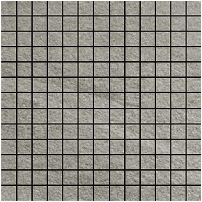 Pietre Quarzite Mosaico Cenere 10.5mm Prelevigato 30x30